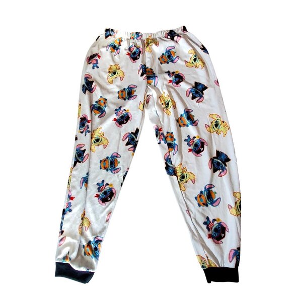 Disney Lilo & Stitch Boo Halloween Pajama Set Long Sleeve Shirt & Pants Size L - Picture 2 of 16